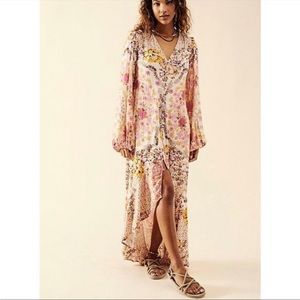 NEW Free People Marais Printed Midi Dress Small $168